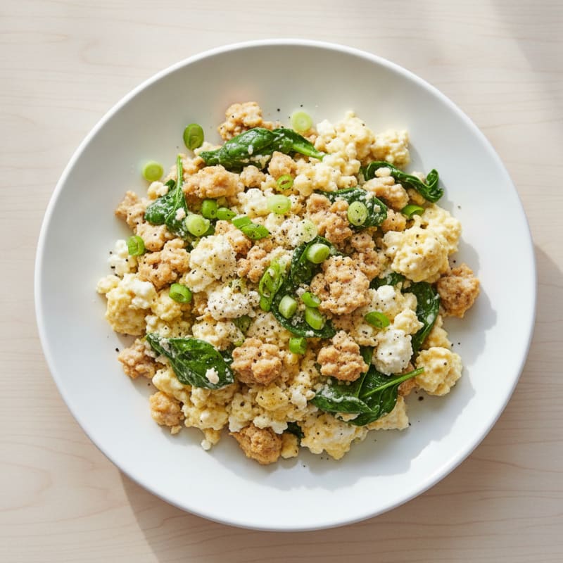 Savory Cottage Cheese Egg Scramble