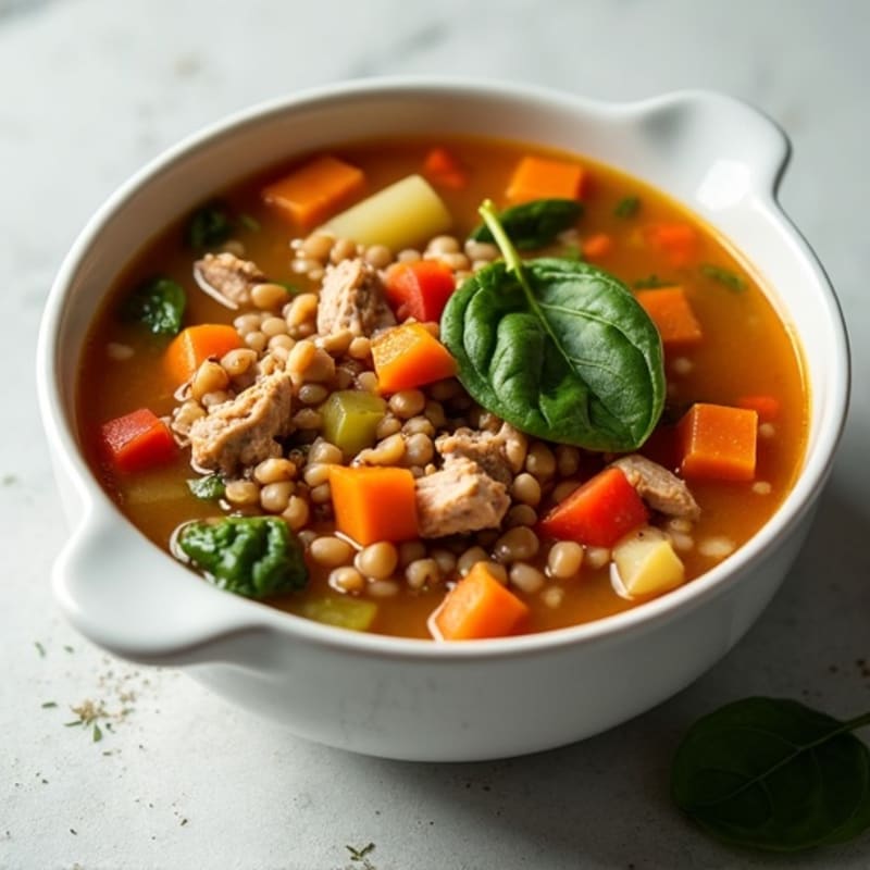 Hearty Turkey and Lentil Vegetable Soup