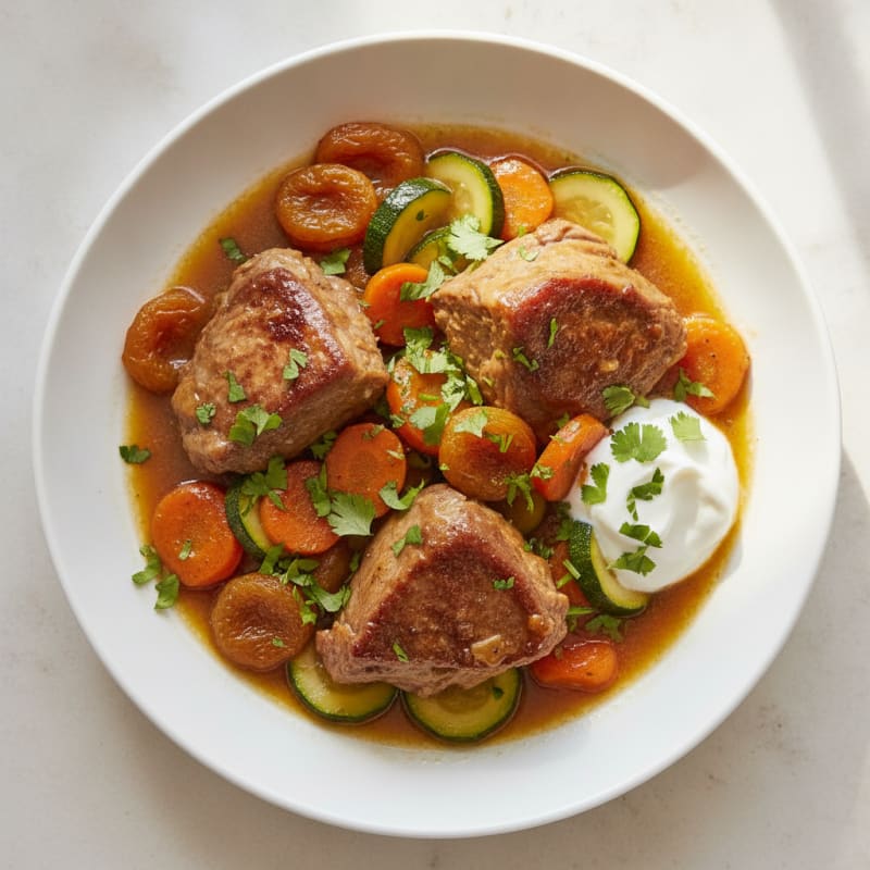 Spiced Lamb Tagine with Apricots