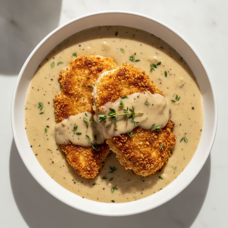 Buttermilk Fried Chicken with Creamy Gravy