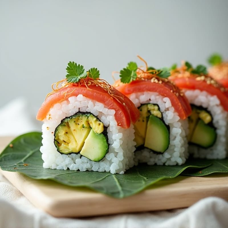 Fresh Tuna Avocado Roll with Cucumber