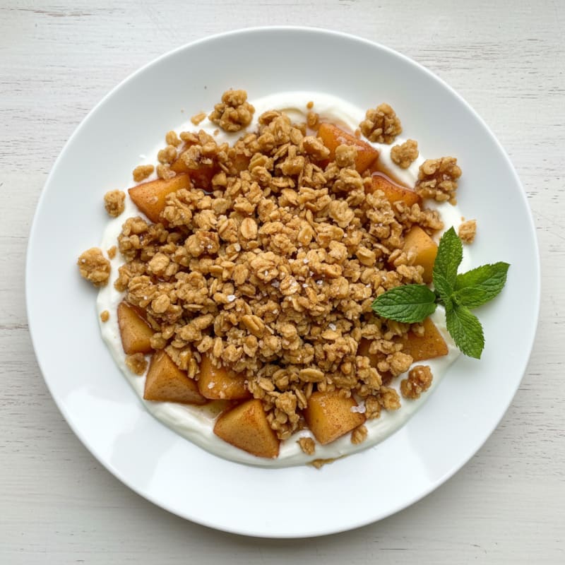 High-Protein Baked Apple Crumble
