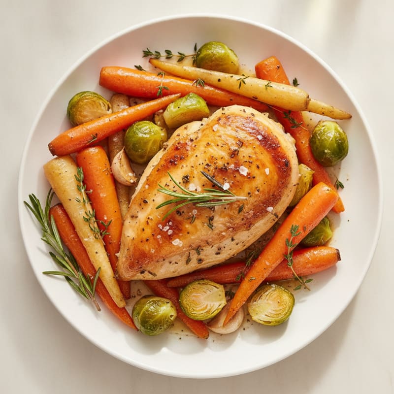 Herb-Roasted Chicken with Root Vegetables