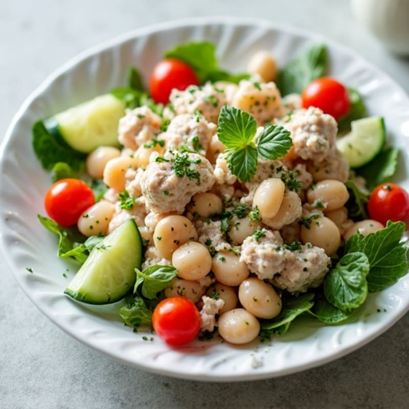Creamy Herbed Tuna and White Bean Salad