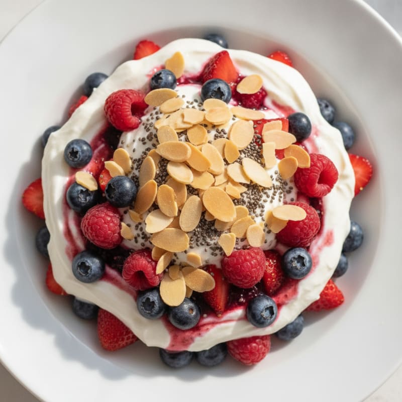 Creamy Greek Yogurt Protein Parfait with Mixed Berries