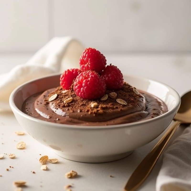 Silky Chocolate Protein Pudding with Greek Yogurt