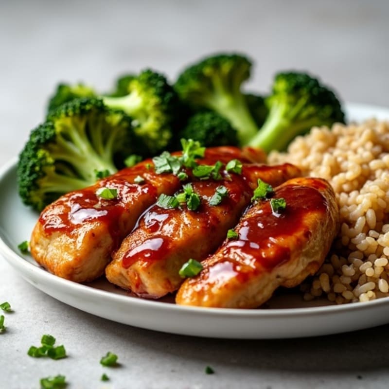 Sticky Teriyaki Chicken with Roasted Broccoli