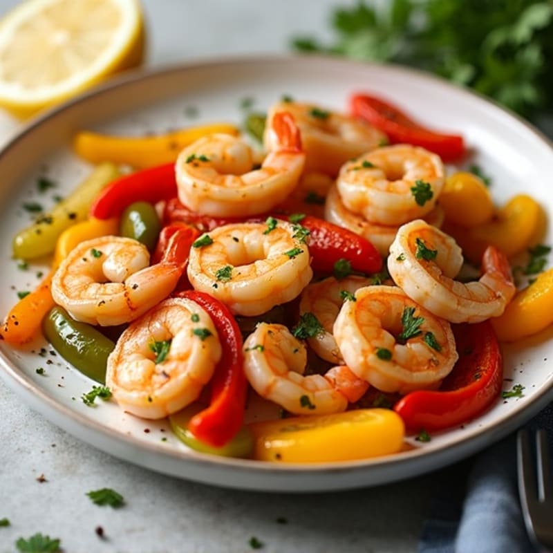 Sheet Pan Citrus-Herb Shrimp and Bell Peppers