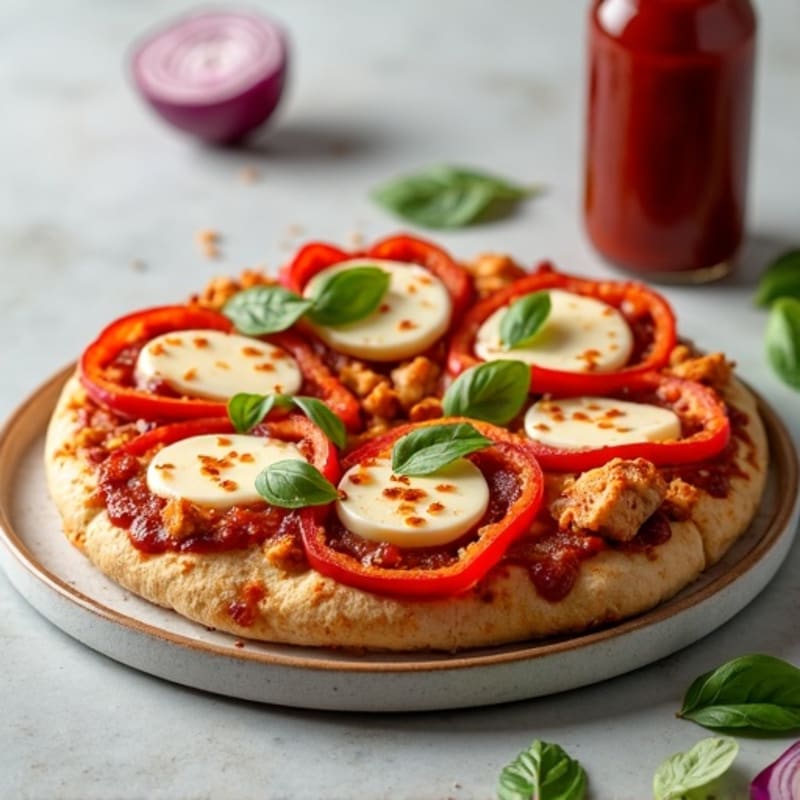 High-Protein BBQ Chicken Pizza