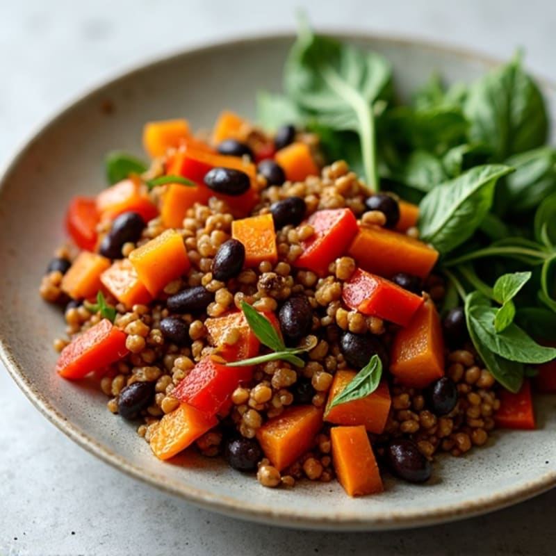 Savory Vegan Mince and Sweet Potato Hash