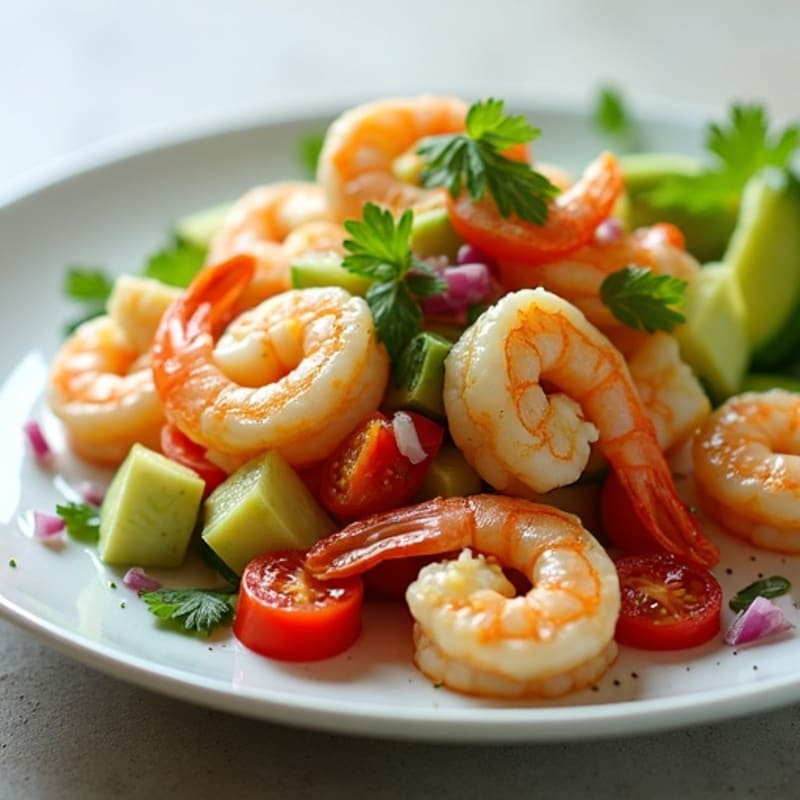 Citrus-Marinated Shrimp and Fresh Avocado Ceviche
