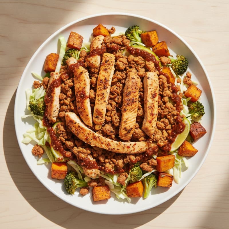 Chicken and Turkey Taco Salad