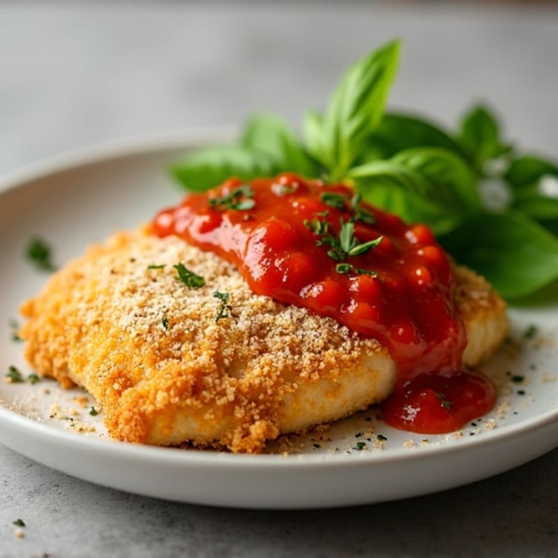Crispy Baked Chicken Parmesan with Fresh Herbs