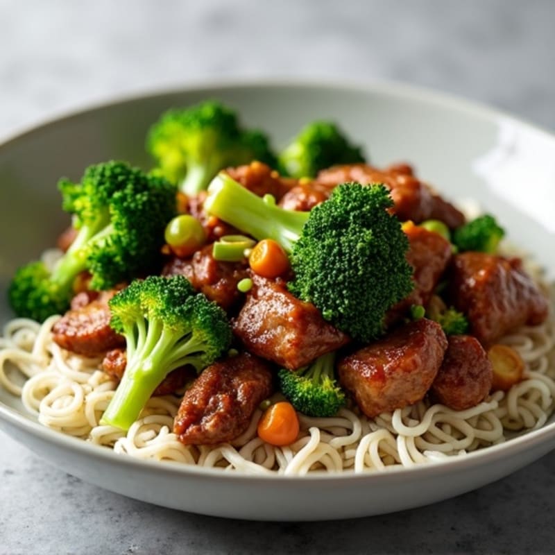 Garlic-Ginger Lean Beef and Crispy Broccoli Stir-Fry