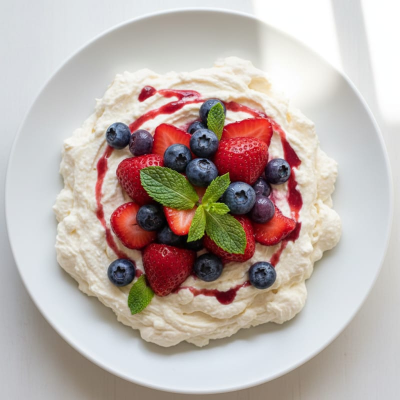 Silky Greek Yogurt Protein Pudding with Fresh Berries
