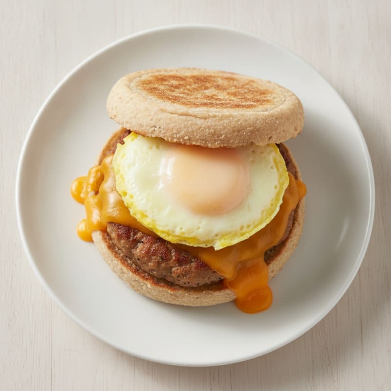 Turkey Sausage Egg English Muffin