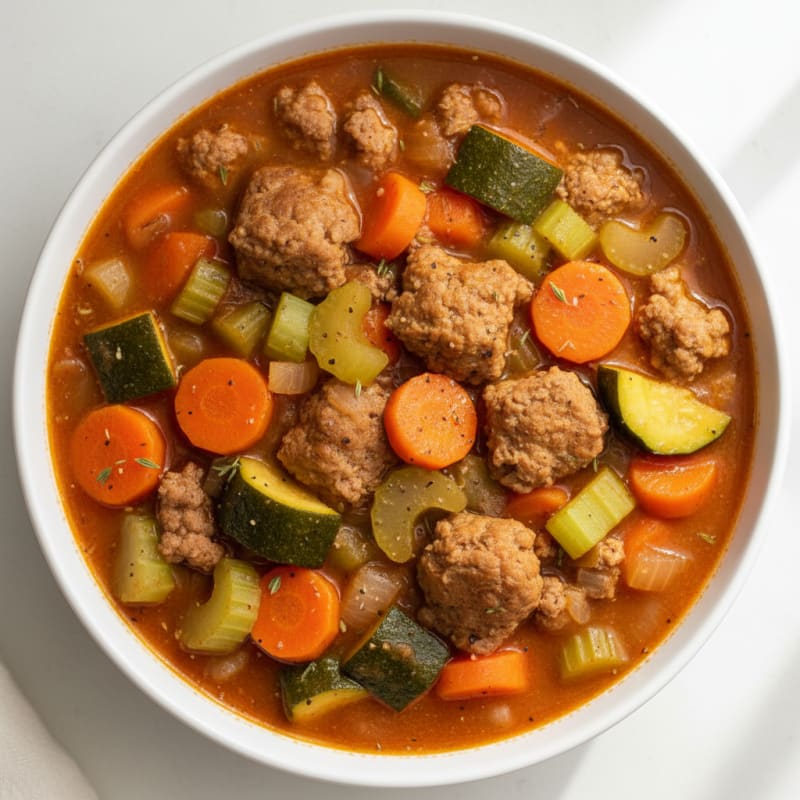 Hearty Beef and Vegetable Soup