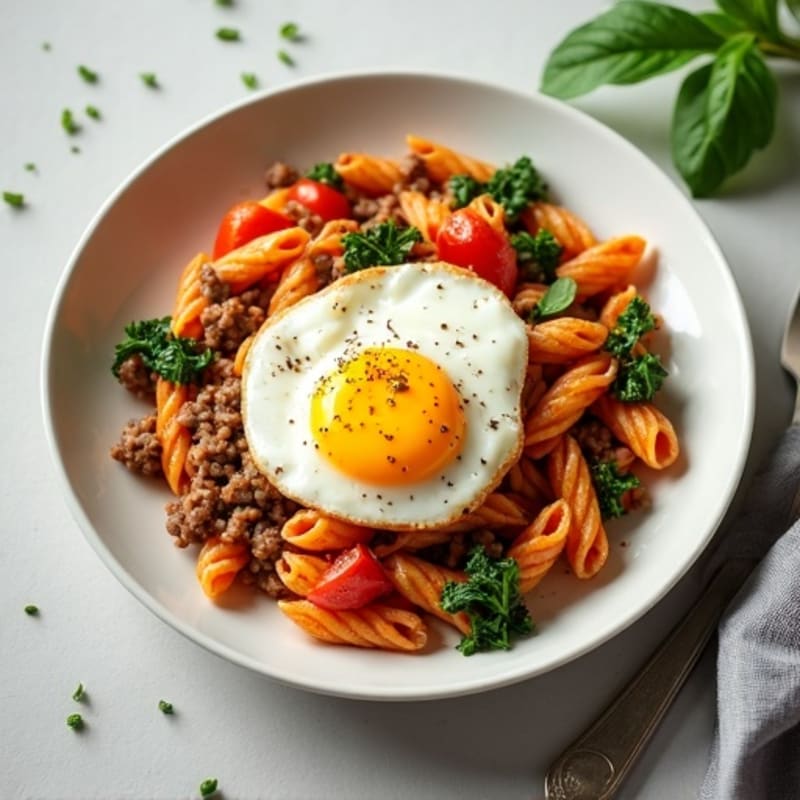 Lean Beef and Veggie Pasta with Tomato Sauce