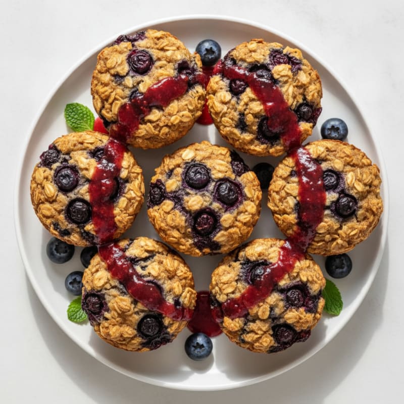 Baked Berry Oatmeal Cups
