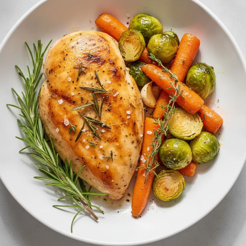 Herb-Roasted Chicken with Roasted Vegetables
