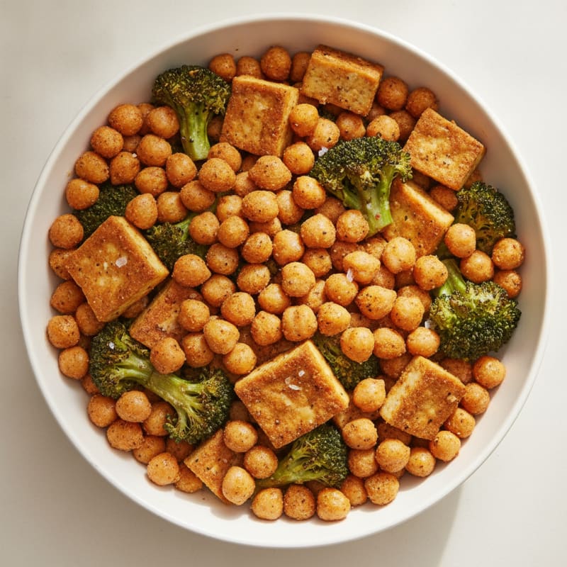 Roasted Vegetable and Chickpea Power Bowl