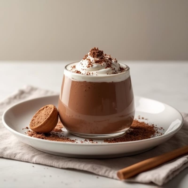 Silky Chocolate Protein Pudding with Greek Yogurt