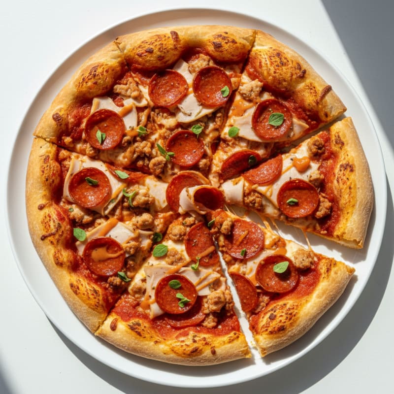 Stuffed Crust Pepperoni Pizza