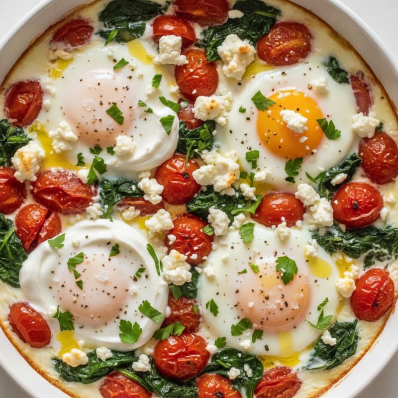 Baked Eggs with Roasted Tomatoes