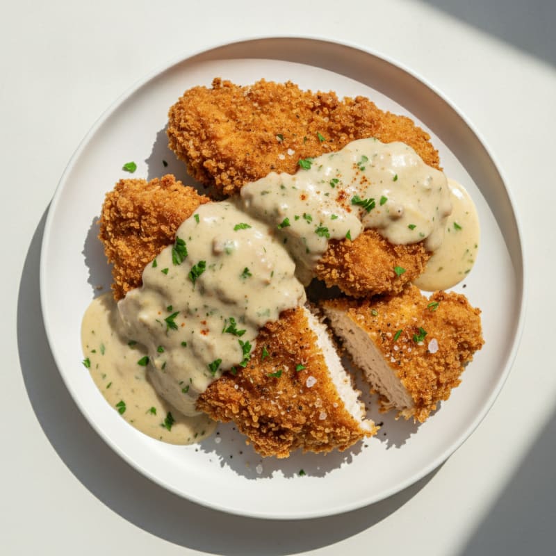 Buttermilk Fried Chicken with Creamy Gravy
