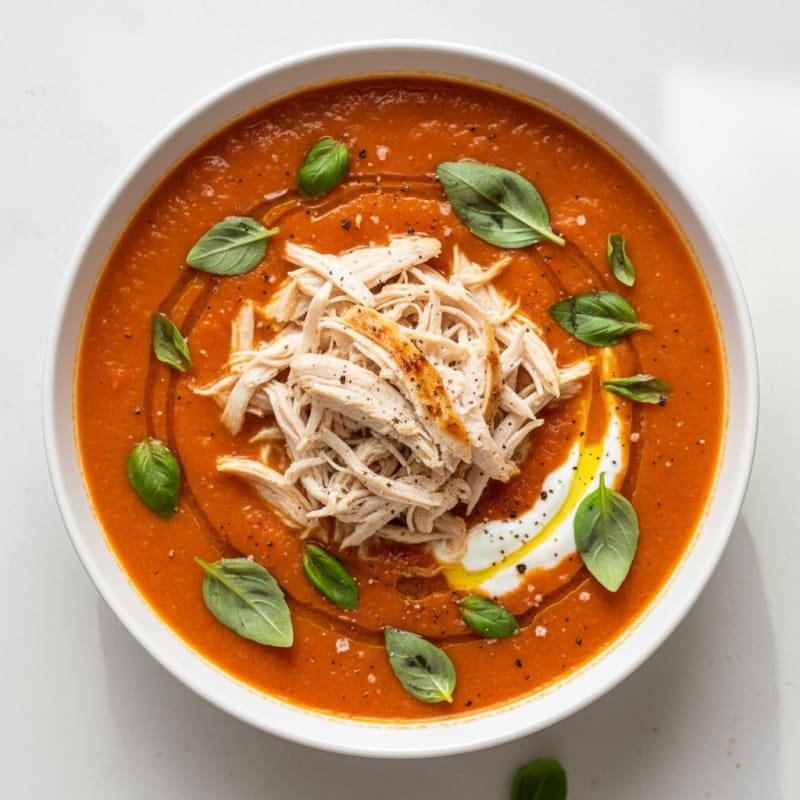 Creamy Roasted Tomato Basil Soup