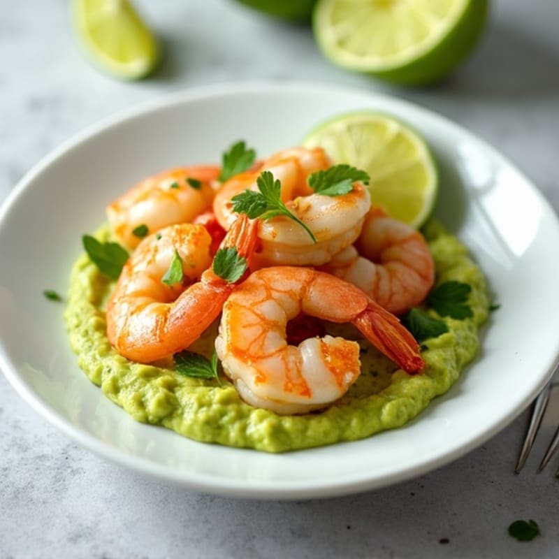 Fresh Lime Marinated Shrimp with Creamy Avocado