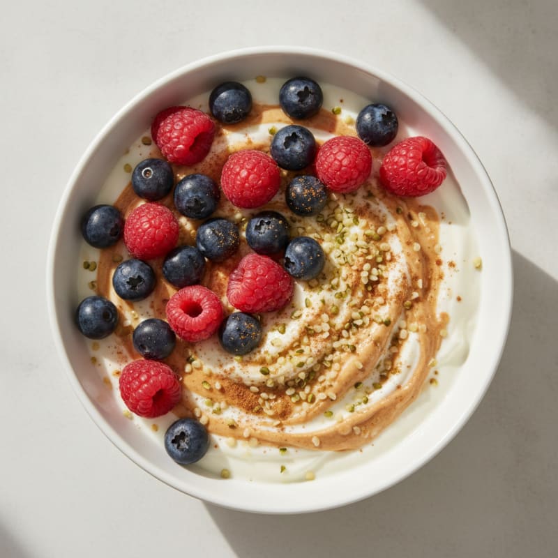 High-Protein Mixed Berry Yogurt Power Bowl