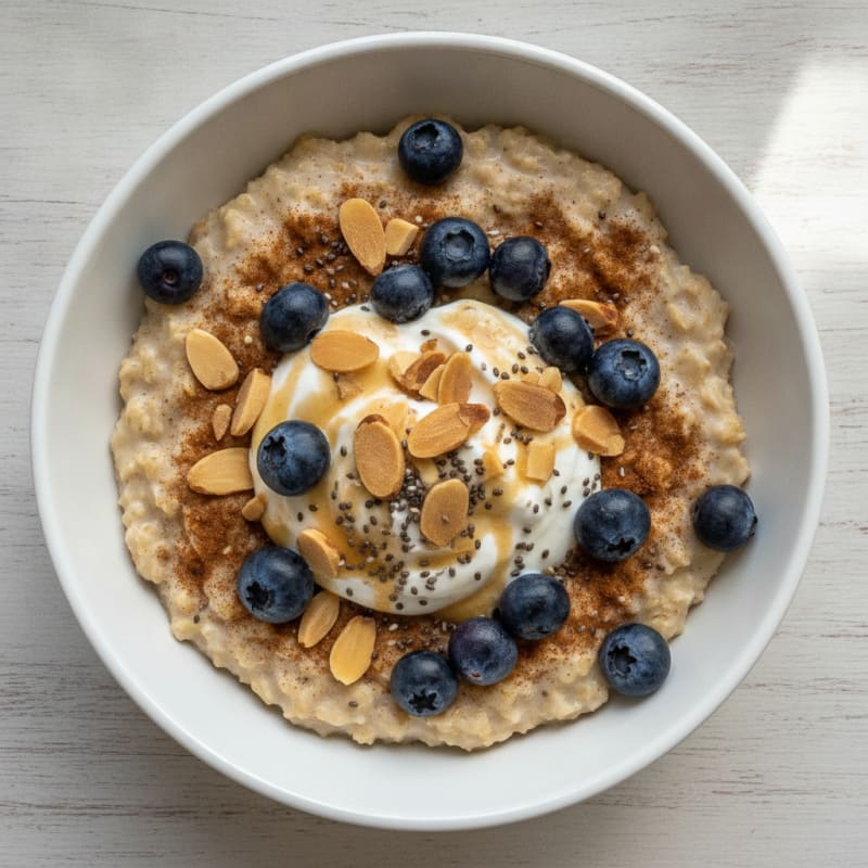 Classic Oatmeal with Berries and Nuts
