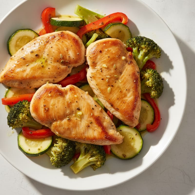 Sheet Pan Lemon Herb Chicken and Veggies