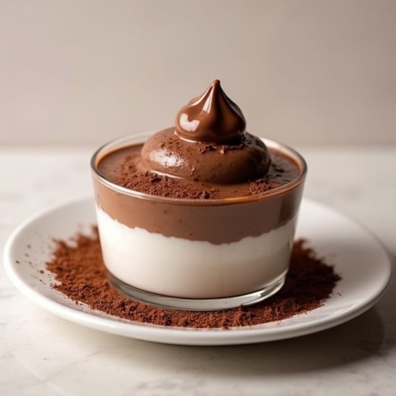 Silky Chocolate Protein Pudding with Greek Yogurt