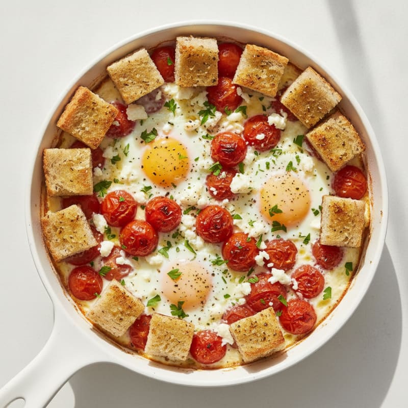 Baked Eggs with Roasted Tomatoes