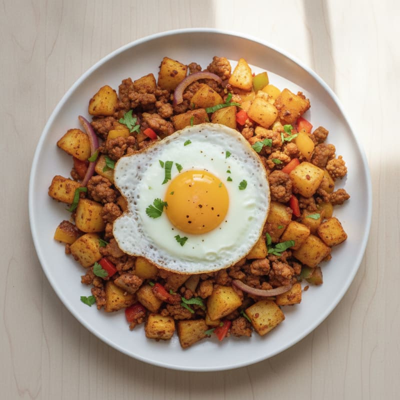 Spicy Chorizo and Potato Hash