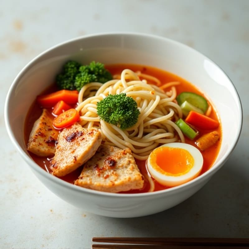 Spicy Sriracha Chicken Noodle Soup