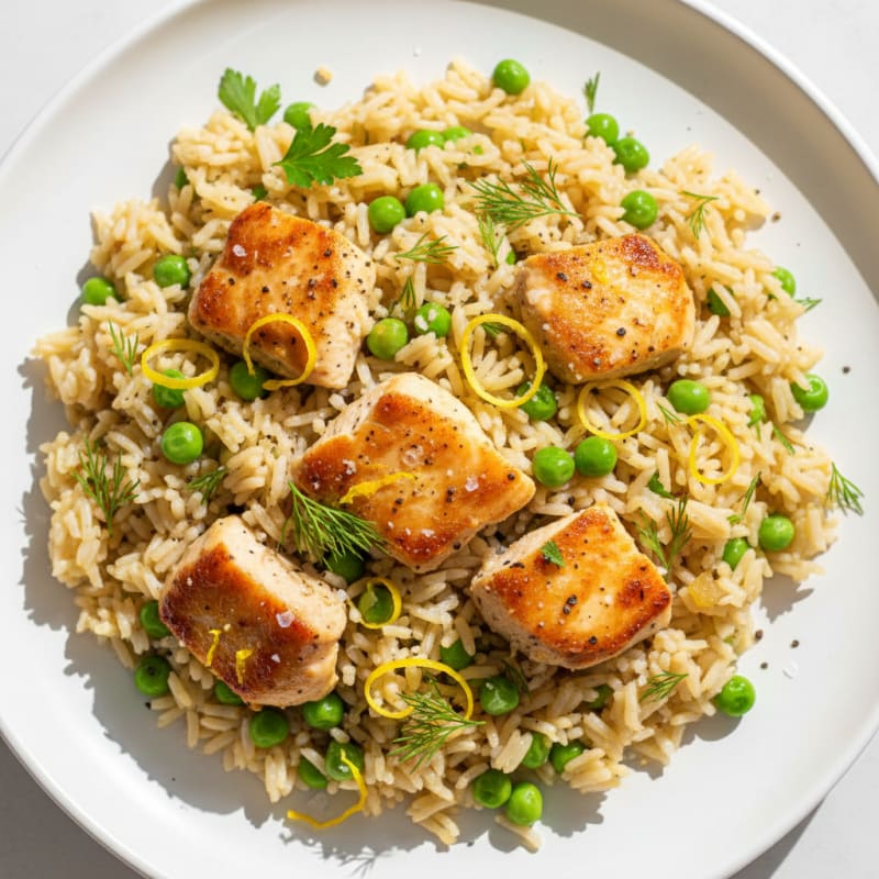 Zesty Lemon Herb Rice Pilaf