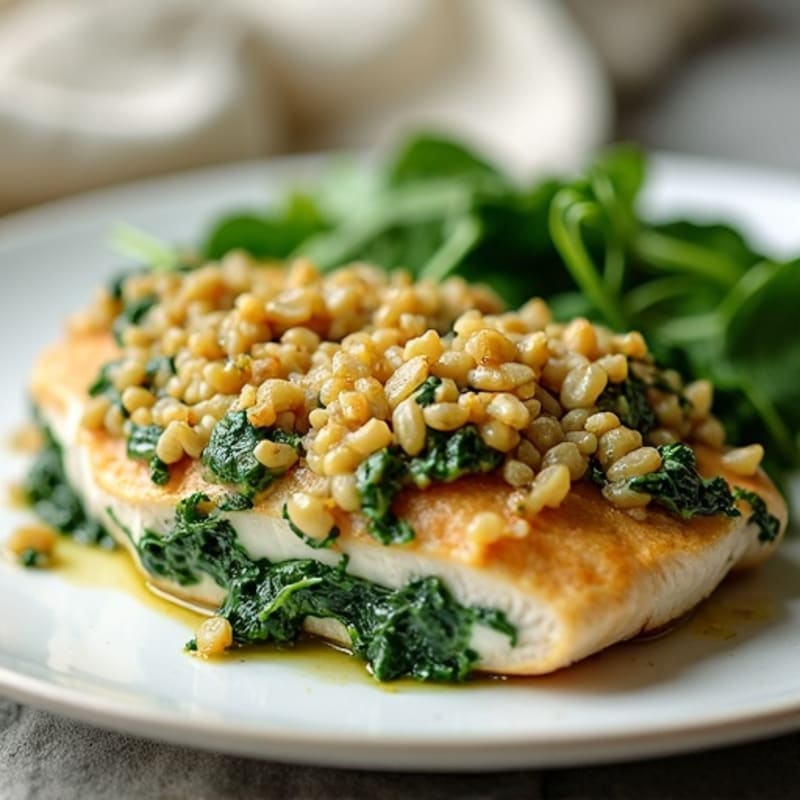 Creamy Spinach Artichoke Baked Chicken