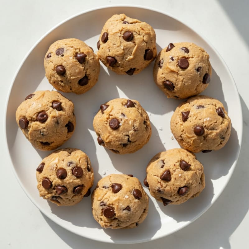 No-Bake Chocolate Chip Protein Cookie Dough Bites