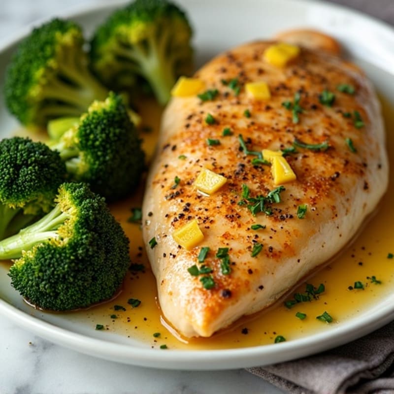 Sheet Pan Lemon Garlic Chicken with Roasted Broccoli