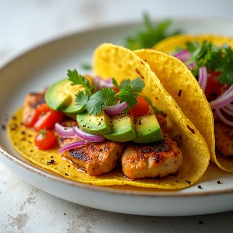 Cilantro-Lime Grilled Chicken Street Tacos