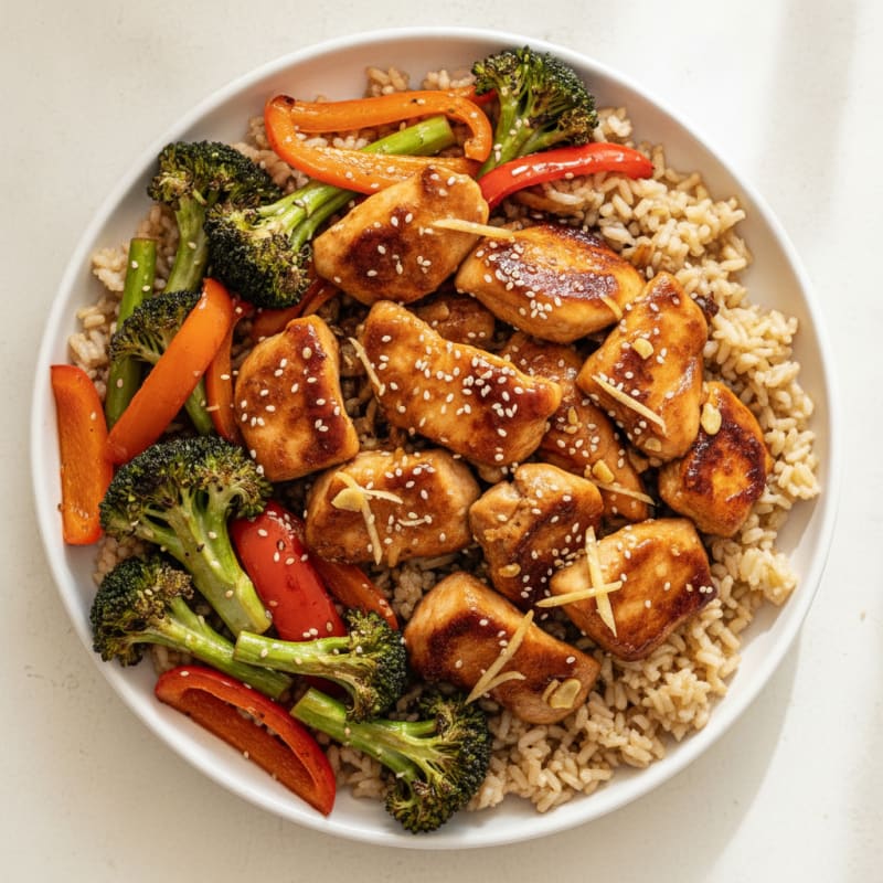 Teriyaki Chicken with Roasted Vegetables