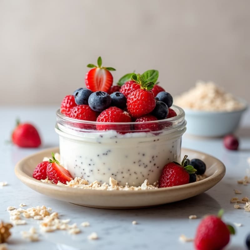 Greek Yogurt with Fresh Berries and Chia Seeds