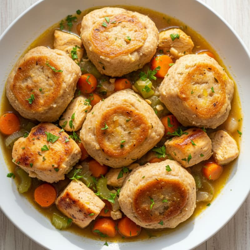 Hearty Chicken and Herb Dumpling Stew