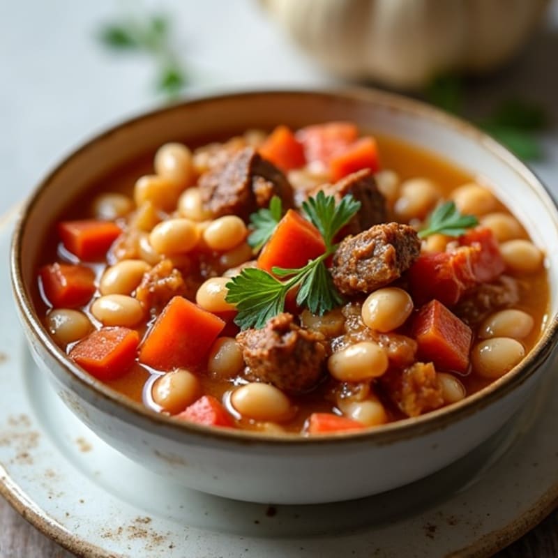 Hearty Bean and Smoked Pork Stew