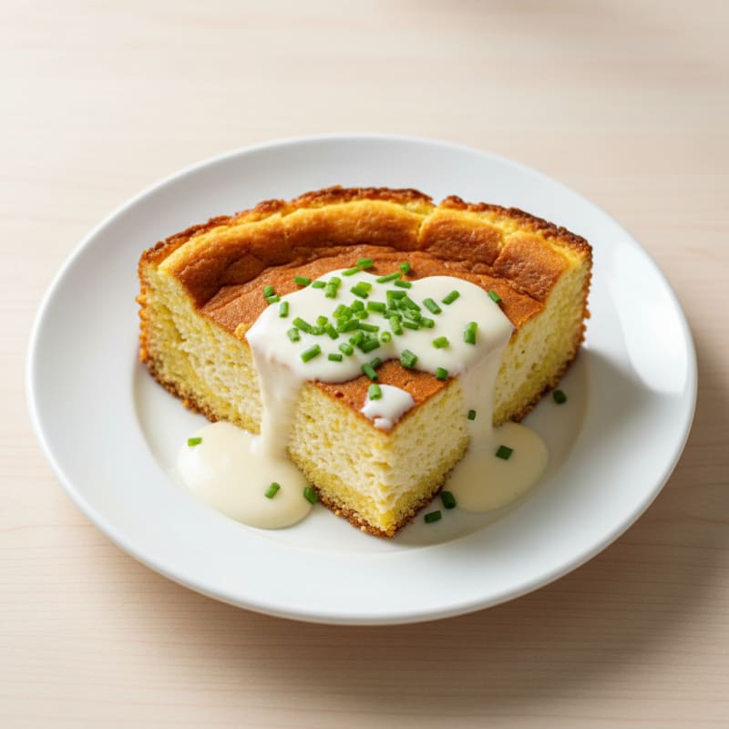 Creamy Protein Cheesecake with Corn Crust