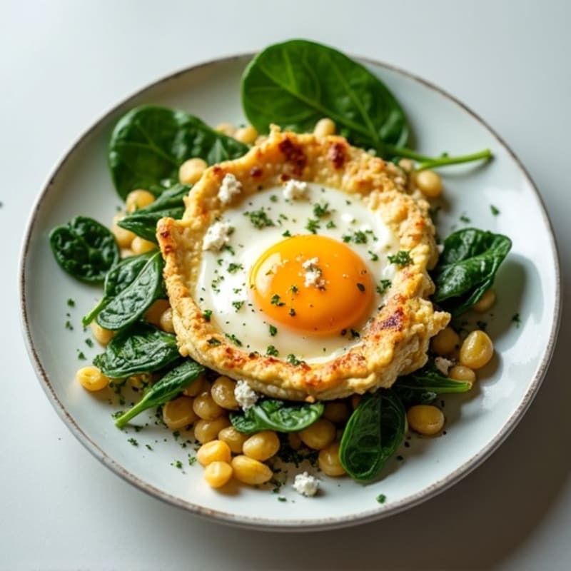 Egg White Scramble with Spinach and Grilled Turkey Breast