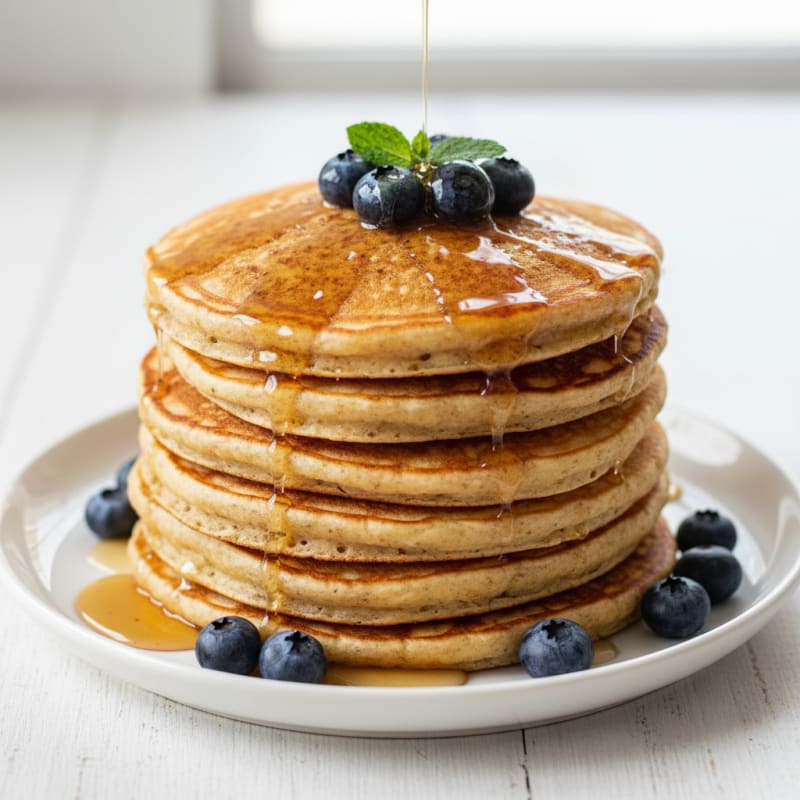 Golden Maple-Glazed Pancake Stack
